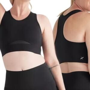 Knix momenta racerback sports bra black mesh detail gym workout XXL+ 40 D DD DDD